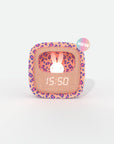 Billy Clock and light - Pink Leopard
