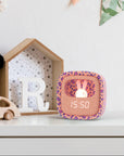 Billy Clock Pink Leopard MOB, jusqu'à trois alarmes programmables