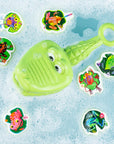 Croc Chasey Tiger Tribe, crocodile à gueule en filet pour attraper des grenouilles en mousse flottantes
