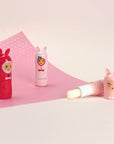 Collection Bunny Christmas Inuwet : baume à lèvres mangue exotique, parfum fruité pour l'hiver
