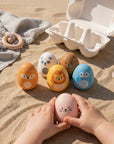 Egg Rattles Full Color Little L pour la motricité fine et la force des mains de bébé