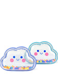 Bath Shakers Colourful Clouds, set de 2 hochets de bain transparents