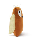 EDVIN rust owl plush toy