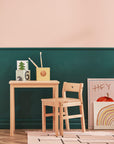 Pink geometric rug 90x130 cm