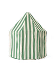 Green striped pavilion tent