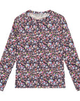 Long sleeve t-shirt Fleurs pale peach