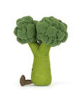Peluche Amuseables Broccoli Jellycat, de profil, tête en fleurettes