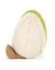 Peluche Amuseables Horatio Pistachio Jellycat, de profil, coque crème
