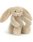 Peluche Oat Flufflet Bunny Jellycat, de face, assise