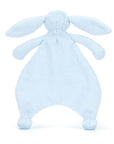 Doudou Bashful Blue Bunny Comforter Jellycat, vue de dos, oreilles étendues