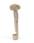 Doudou Bashful Beige Bunny Comforter Jellycat, de profil, tout fin