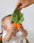 Cathy the Carrot Mini Doudou-Teether