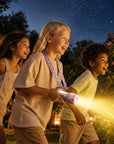 Lampe veilleuse Smiley Glowy Smiley Rose pour enfant MOB, mousqueton intégré pour l'accrocher