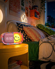 Réveil veilleuse rose pour enfant Dreamy Clock Smiley World MOB, vue 2