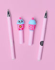 Duo de stylos effaçables Pen Buddies Yuki et Bubble OMY, exemple d'utilisation