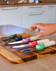 Couteau éducatif Genius Cut Bamboo - Olive Provence – grip ergonomique et ambidextre