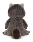 Peluche Trixiwoo Raccoon Jellycat, vue de dos, queue en panache