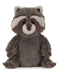 Peluche Trixiwoo Raccoon Jellycat, de face, regard malicieux