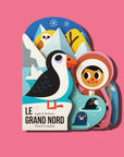 Imagier bébé tout-carton Le Grand Nord, Ingela P Arrhenius, Marcel & Joachim : pingouins, ours polaires et chiens de traîneau
