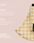 Toddler Carry Sand Houndstooth (Pied de poule)