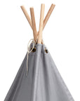 Small grey teepee tent