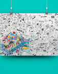 Giant Coloring Poster - Surf & Skate
