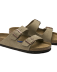 Arizona Soft Footbed Suede Leather - Taupe