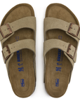 Arizona Soft Footbed Suede Leather - Taupe