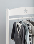 STAR white garment rack