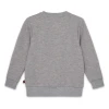 Sweat LEGO® LWSKY 100 gris chiné - grand logo LEGO en relief sur le devant