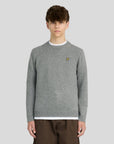 Melange Crew Neck Jumper Mid Grey Marl