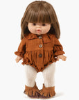 Gordis - Léonore romper in cognac cotton gauze