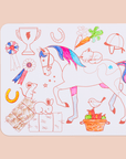 Mini Coloriage Réutilissable : Poney Club