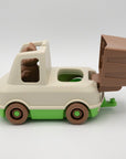 Cream Garbage Truck