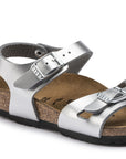 Metallic Silver Birkenstock