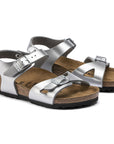 Metallic Silver Birkenstock
