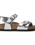 Metallic Silver Birkenstock
