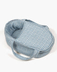 Babies - Blue gingham bassinet