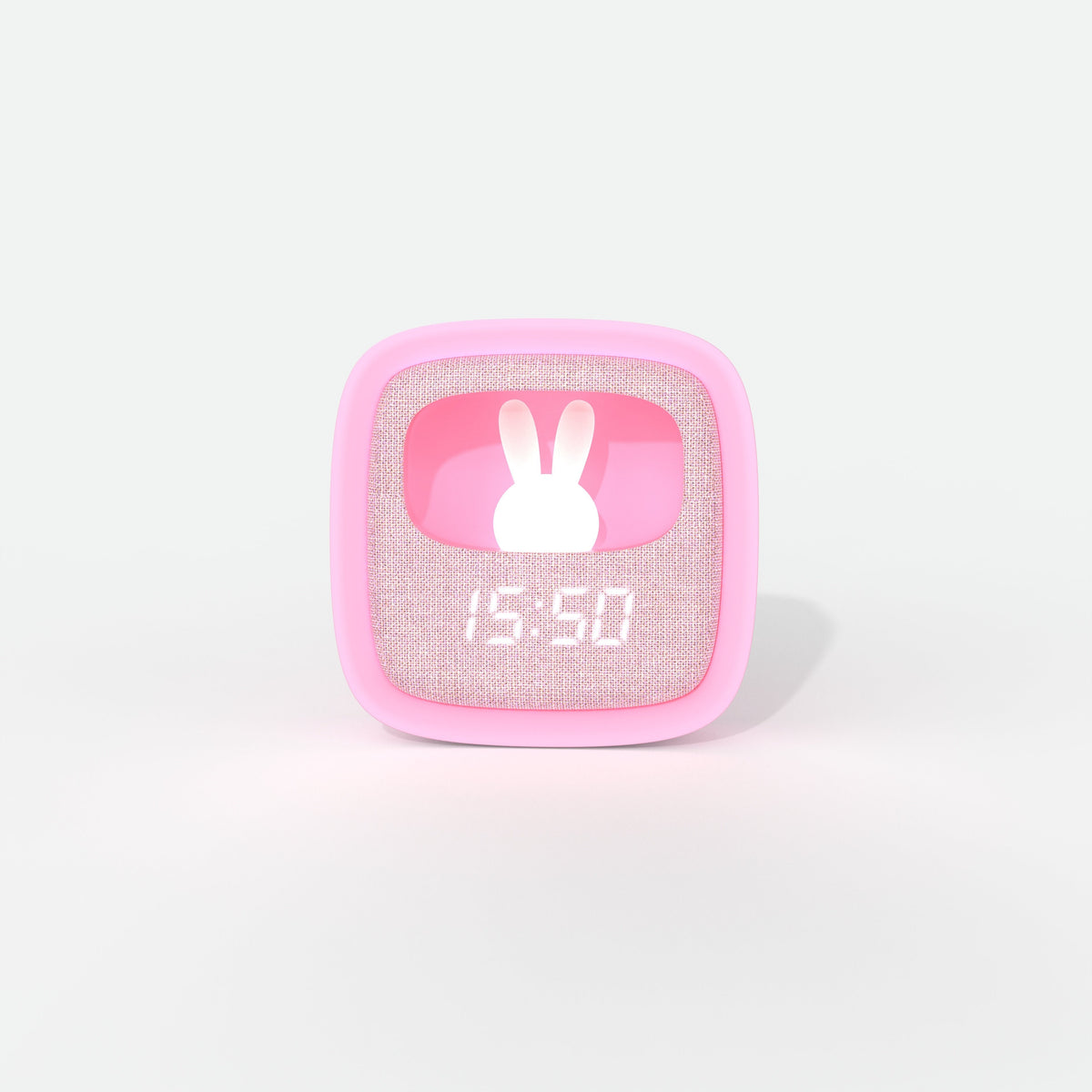 Réveil enfant Billy Clock Marshmallow MOB, réveil veilleuse avec petit lapin lumineux