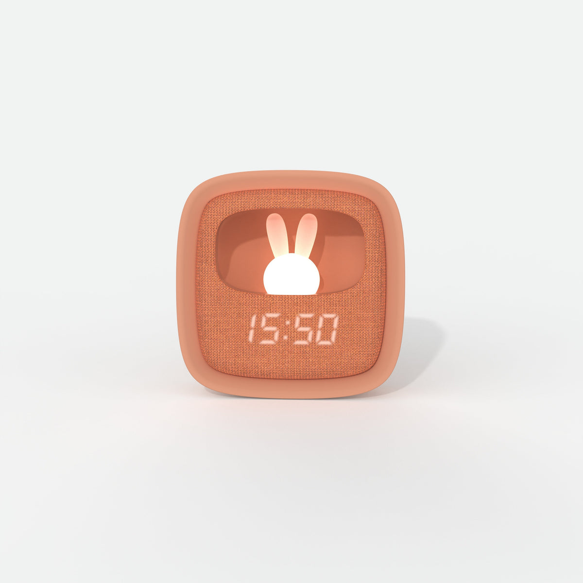 Réveil enfant chocolat Billy Clock MOB, réveil veilleuse avec petit lapin lumineux
