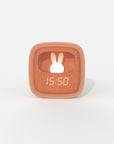 Réveil enfant chocolat Billy Clock MOB, réveil veilleuse avec petit lapin lumineux