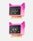 Dancing Clock rose MOB, soleil animé au réveil et sourires en musique