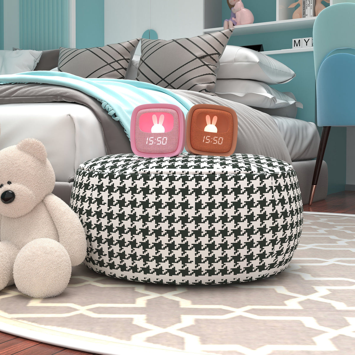 Billy Clock Marshmallow MOB, luminosité réglable d'un geste tactile