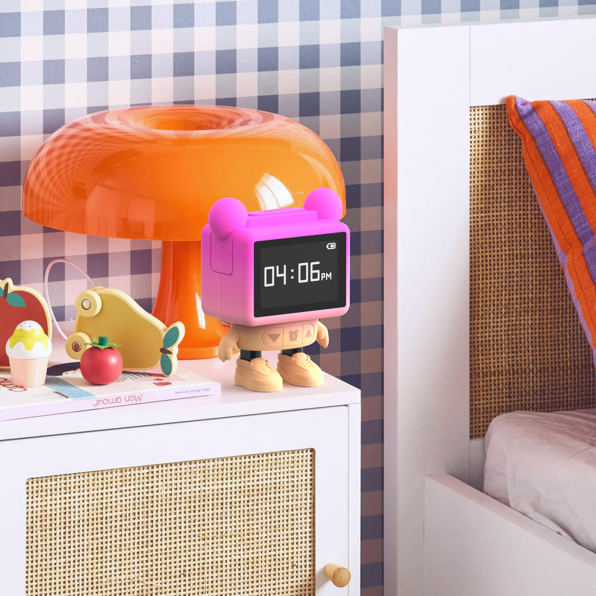 Réveil musical Dancing Clock bleu MOB, recharge rapide USB-C