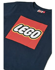 T-shirt LEGO® LWTANO 631 bleu marine - imprimé LEGO emblématique sur le devant