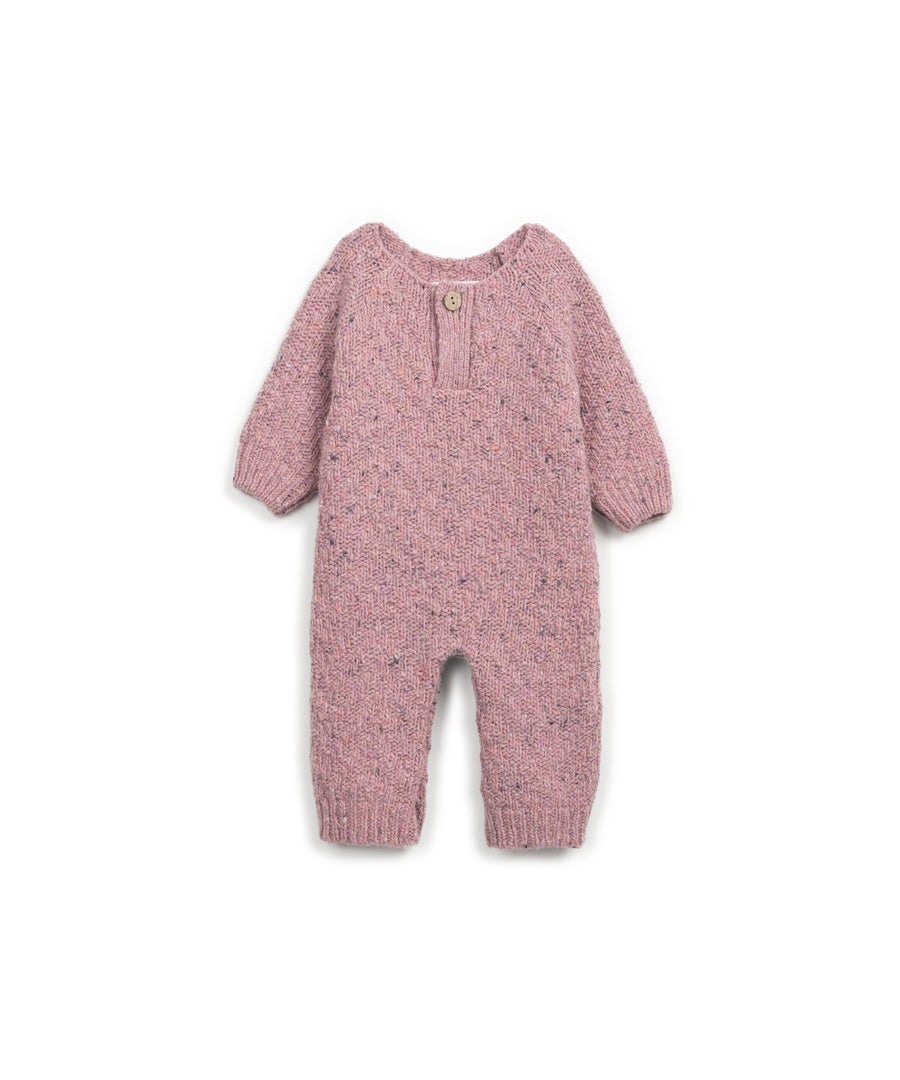 Combinaison En Tricot Rose