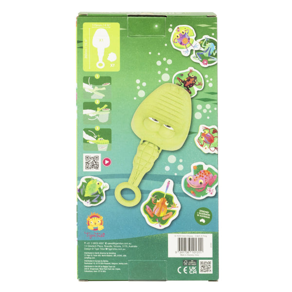 Catch a Frog Tiger Tribe, idée cadeau de bain à associer au Shark Chasey pour deux petits pêcheurs