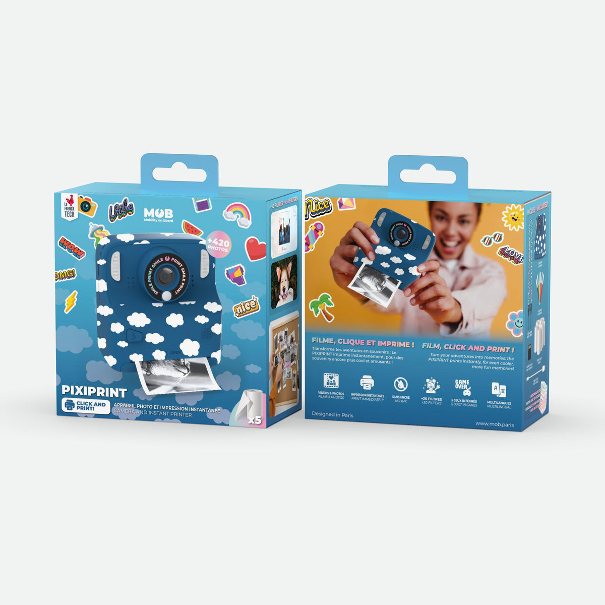 Appareil photo enfant Pixiprint Cloud MOB, vue 13