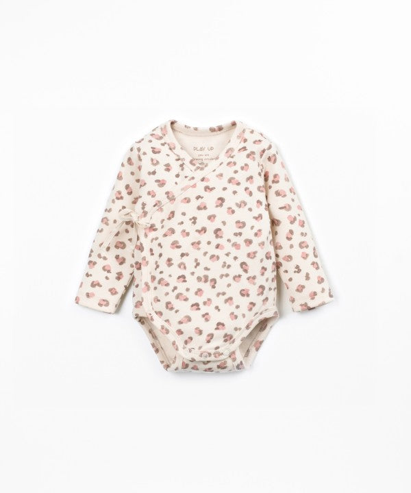 Body Côtelé Play Up coloris Sketches, coton biologique et recyclé