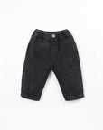 Pantalon En Denim Black Denim Play Up, ceinture élastique